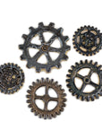 Metallic Gears - Handmade Ceramic tiles