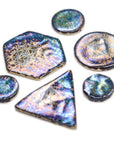 Iridescent Metallic Rainbow - Handmade Ceramic tiles