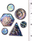 Iridescent Metallic Rainbow - Handmade Ceramic tiles