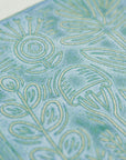 Light Blue Mushroom Forest - Handmade Ceramic tiles
