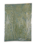 Green Mushroom Forest - Handmade Ceramic tiles