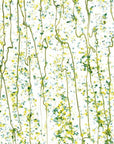 Dark Green, Spring Green, and Yellow Frit, Spring Green Streamers Clear Base Collage