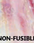 Lemon Yellow Opalescent, White Opalescent, Gold Pink Transparent Mottle