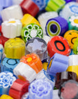 10-12mm Assorted Transparents Millefiori - 1 oz.