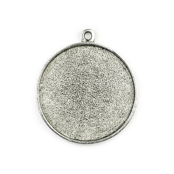 Pendant Circle - Antique Silver