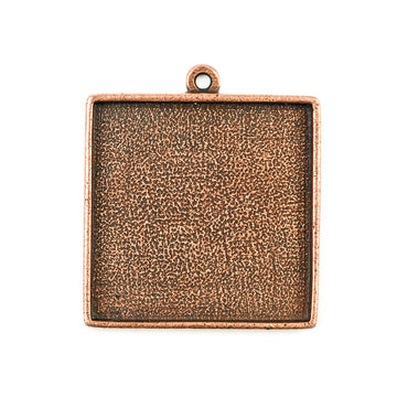 Pendant Square - Antique Copper