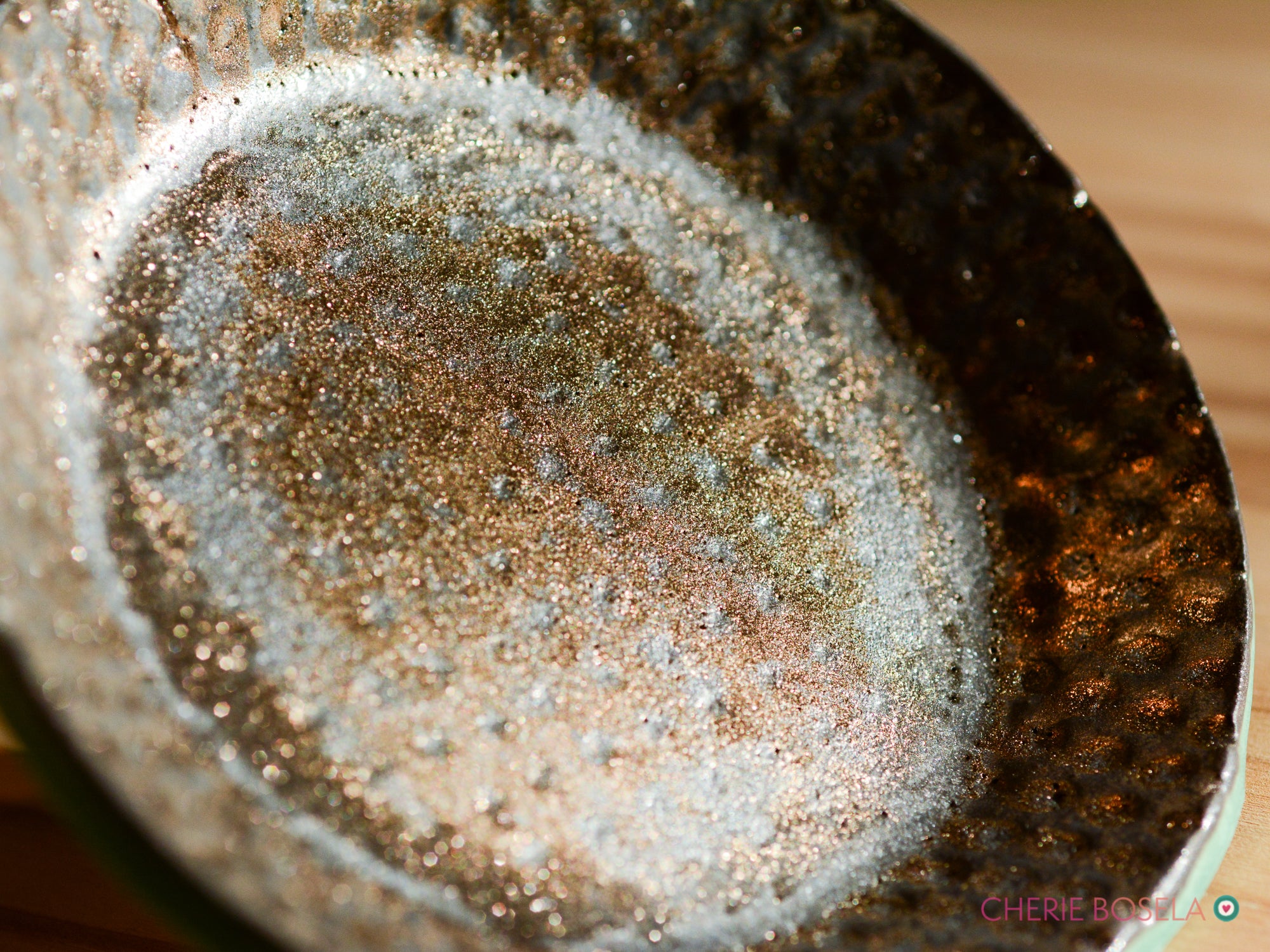 Glittery Gold Trinket Dish