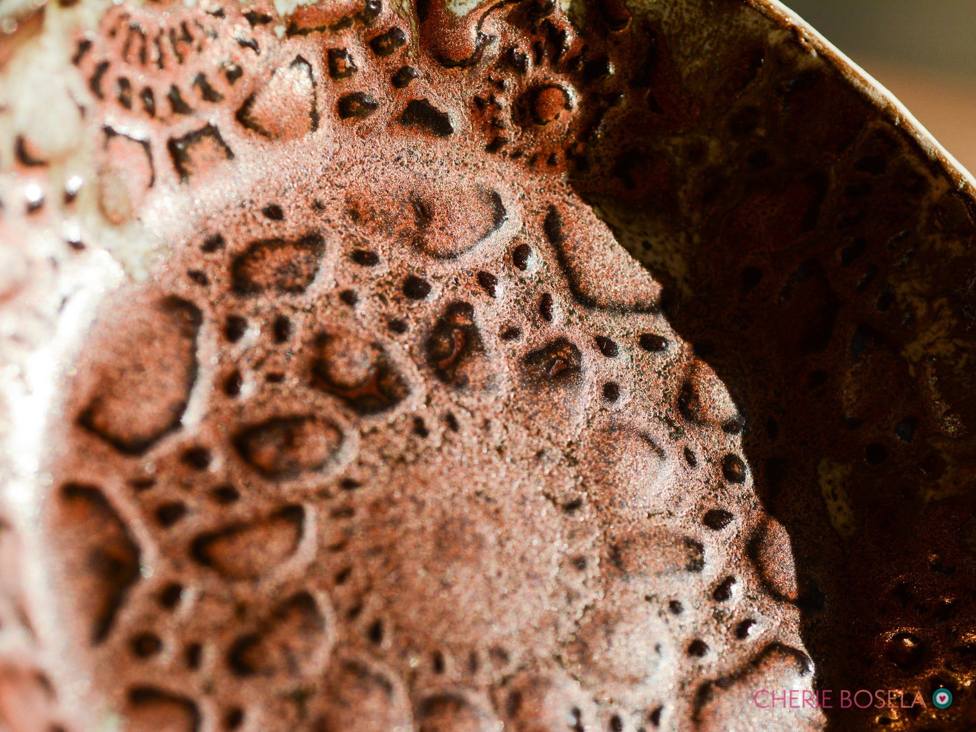 Lacy Copper Trinket Dish