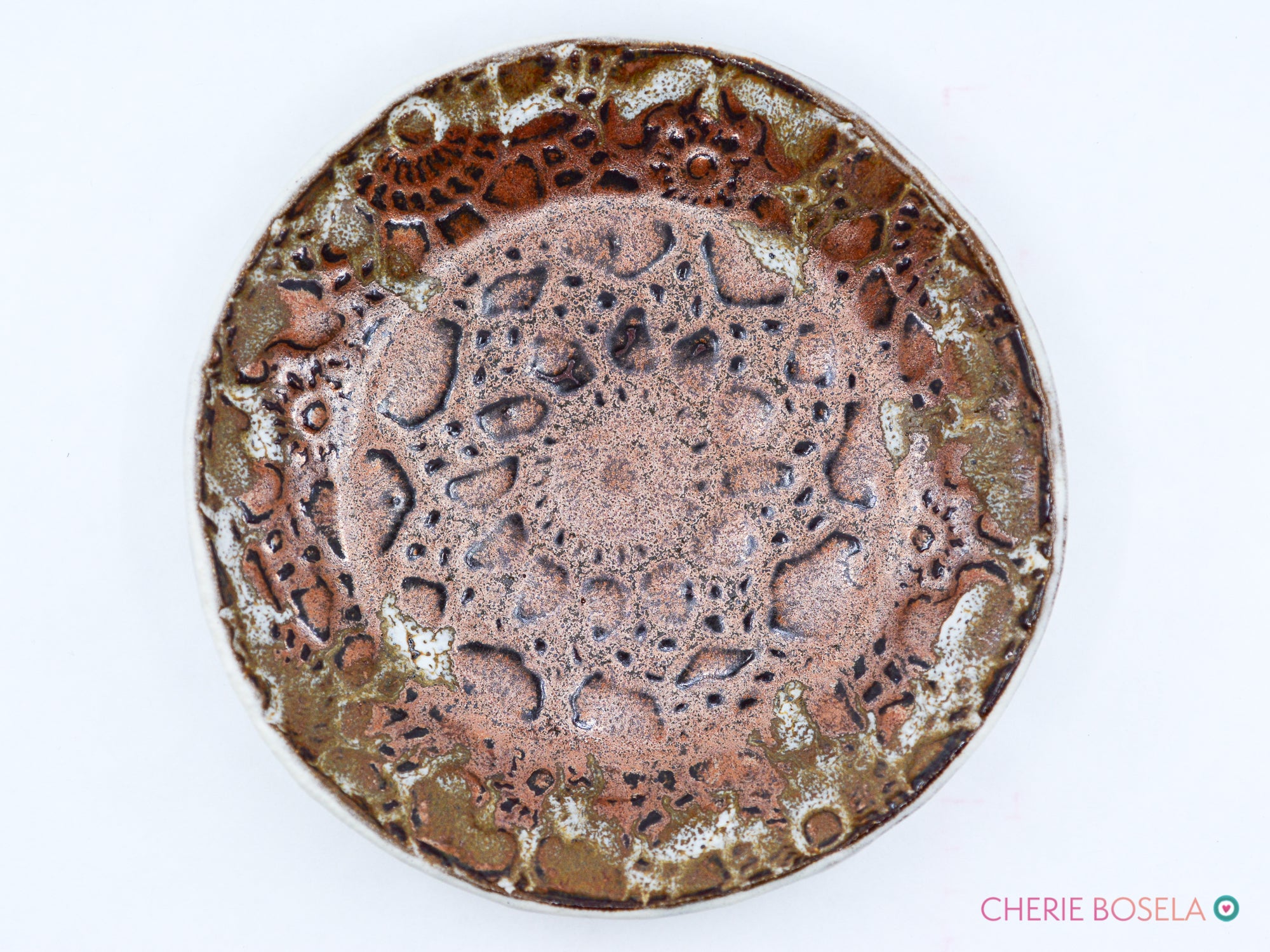 Lacy Copper Trinket Dish