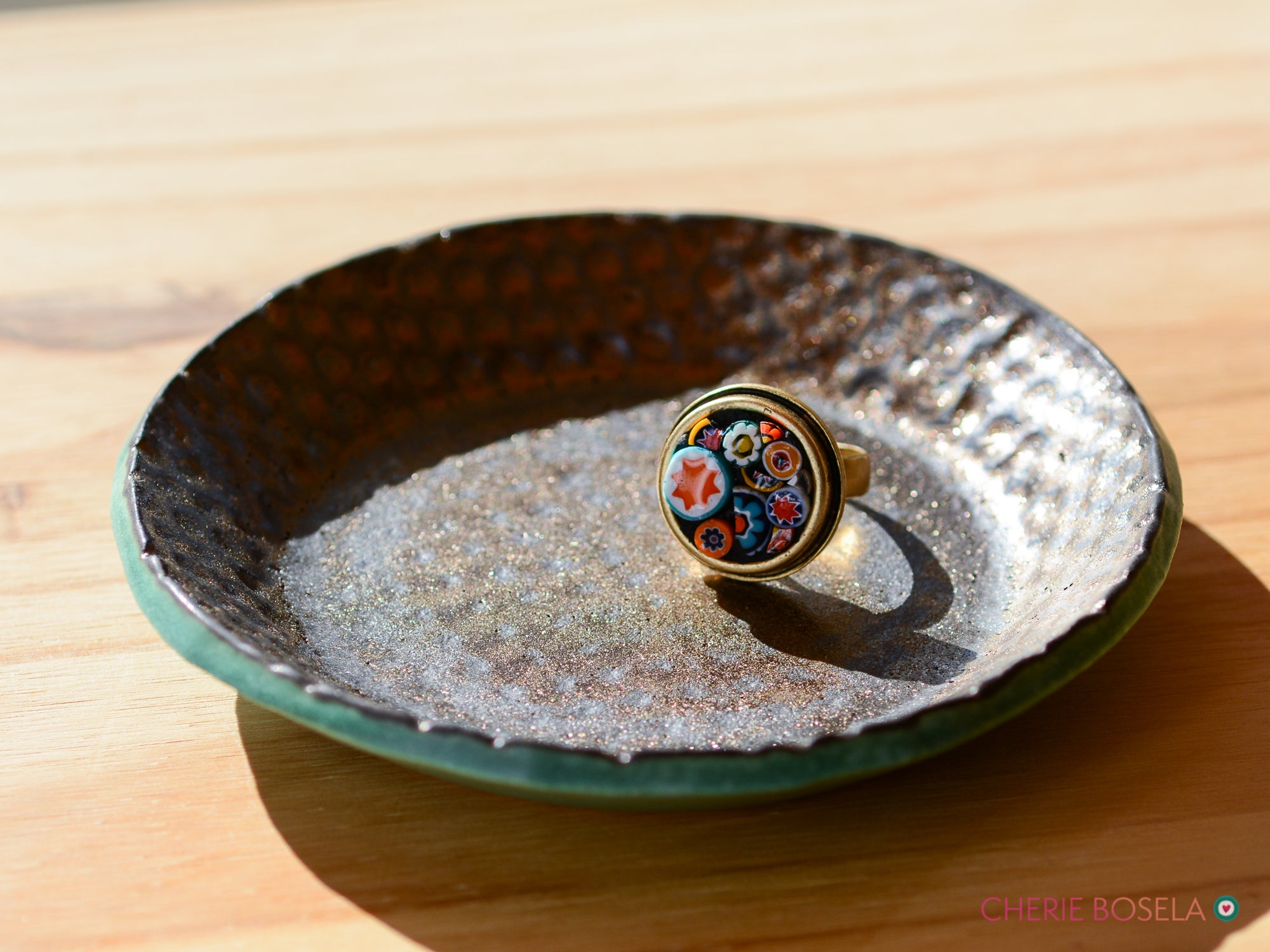 Glittery Gold Trinket Dish
