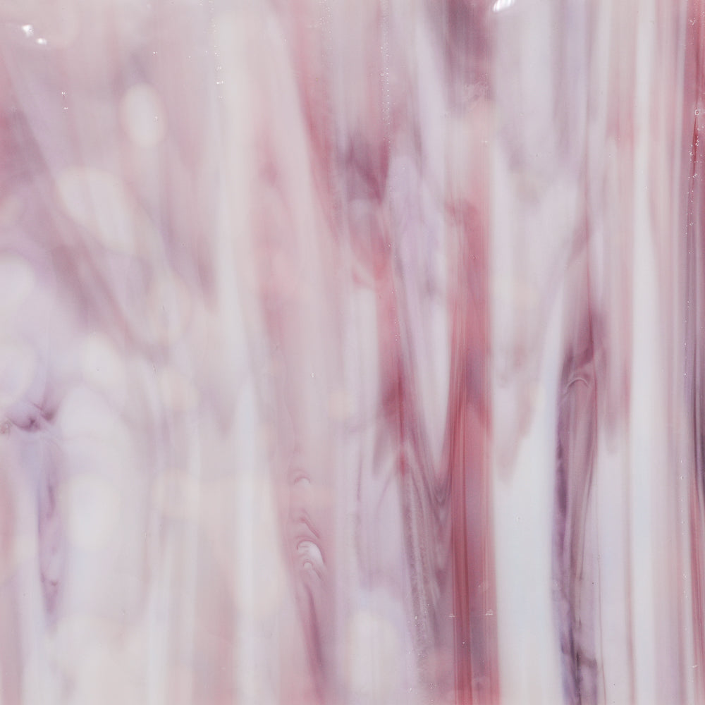 White Opalescent, Gold Pink Transparent Mottle
