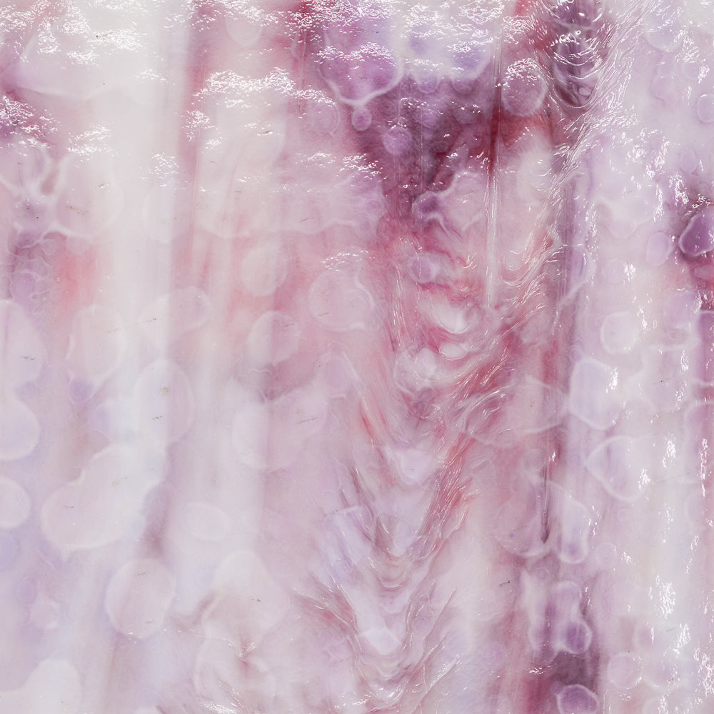White Opalescent, Gold Pink Transparent Mottle