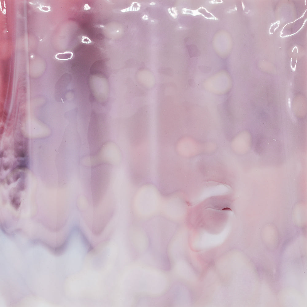 White Opalescent, Gold Pink Transparent Mottle