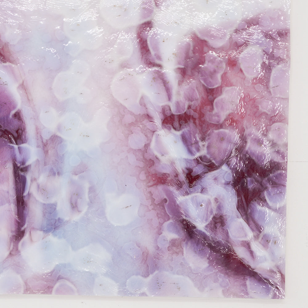 White Opalescent, Gold Pink Transparent Mottle