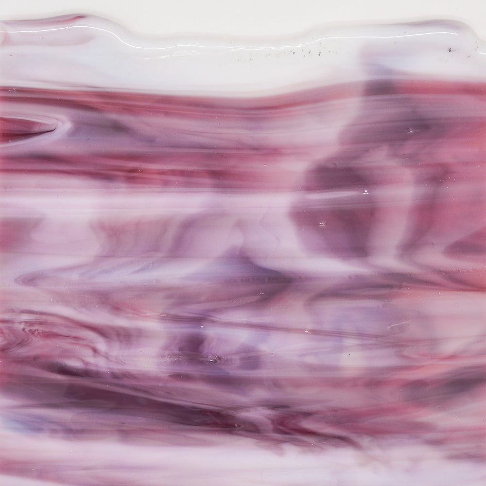 White Opalescent, Gold Pink Transparent Mottle