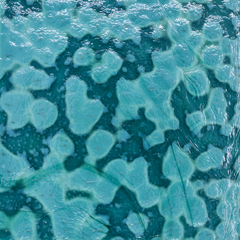 Patina Green Opalescent Mottle