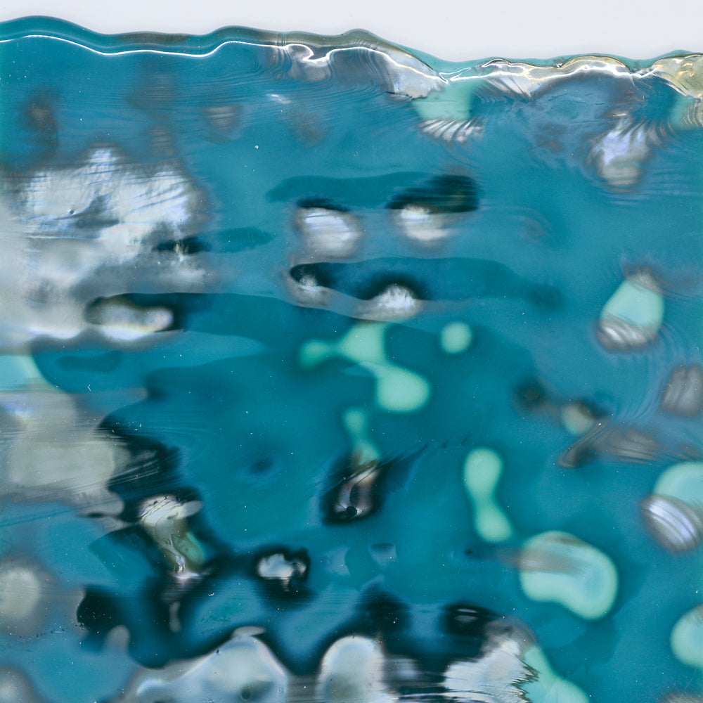 Patina Green Opalescent Mottle