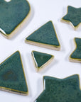 Green with Speckles - Handmade Ceramic tiles