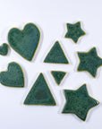 Green with Speckles - Handmade Ceramic tiles