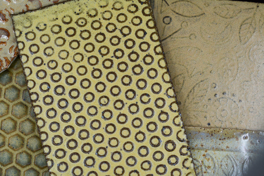 Yellow - Handmade Ceramic Tile Scraps