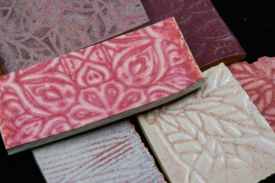 Pinks - Handmade Ceramic Tile Scraps