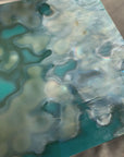 Patina Green Opalescent Mottle