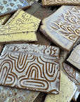 Yellow - Handmade Ceramic Tile Scraps