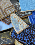 Blues - Handmade Ceramic Tile Scraps