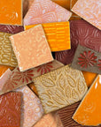 Orange - Handmade Ceramic Tile Scraps