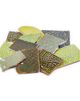 Greens - Handmade Ceramic Tile Scraps