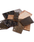 Browns and Tan - Handmade Ceramic Tile Scraps