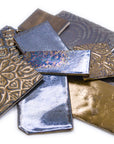 Metallics - Handmade Ceramic Tile Scraps