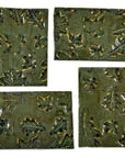 Dark Green Leaves - 2x3in Handmade Ceramic Tiles