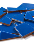 Pre-Cut Tile Scraps - Glossy Blue