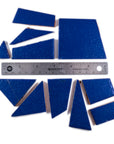 Pre-Cut Tile Scraps - Matte Sand Dark Blue