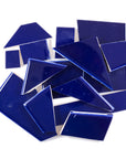 Pre-Cut Tile Scraps - Glossy Cobalt Blue