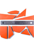 Pre-Cut Tile Scraps - Matte Orange