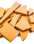 Pre-Cut Tile Scraps - Matte Golden Yellow