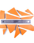 Pre-Cut Tile Scraps - Matte Orange Yellow
