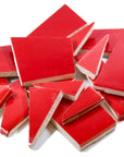 Pre-Cut Tile Scraps - Glossy Red