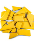 Pre-Cut Tile Scraps - Matte Yellow