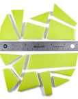 Pre-Cut Tile Scraps - Glossy Bright Lime Green