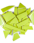 Pre-Cut Tile Scraps - Glossy Bright Lime Green