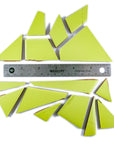 Pre-Cut Tile Scraps - Matte Bright Lime Green