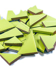 Pre-Cut Tile Scraps - Matte Bright Lime Green