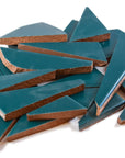 Pre-Cut Tile Scraps - Matte Dark Teal