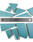 Pre-Cut Tile Scraps - Matte Sand Light Turquoise