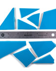 Pre-Cut Tile Scraps - Glossy Bright Blue
