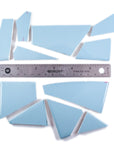 Pre-Cut Tile Scraps - Glossy Light Blue