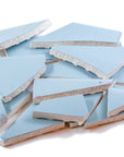 Pre-Cut Tile Scraps - Glossy Light Blue